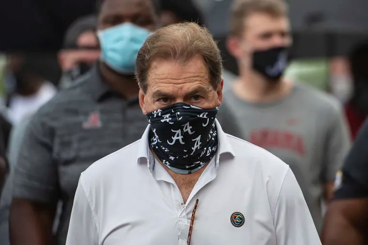 Alabama head football coach Nick Saban will just have to watch like the rest of us.