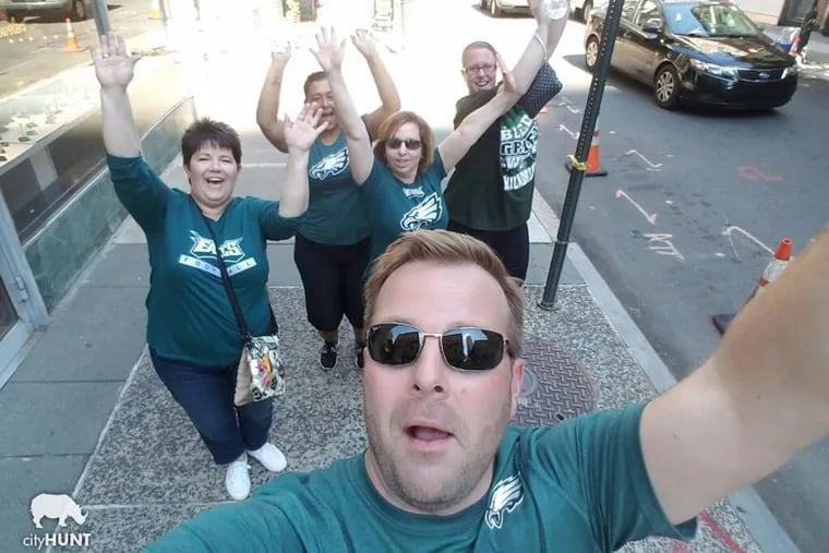 Team building activities in 2016 featured a Scavenger Hunt throughout Philadelphia. CEO Joseph Carberry and his team are pictured.