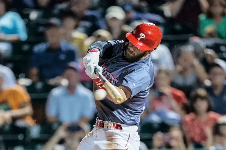 Bryce Harper will be back with the Phillies Friday after going 5 for 8 with two home runs in a two-game rehab stint with triple-A Lehigh Valley.