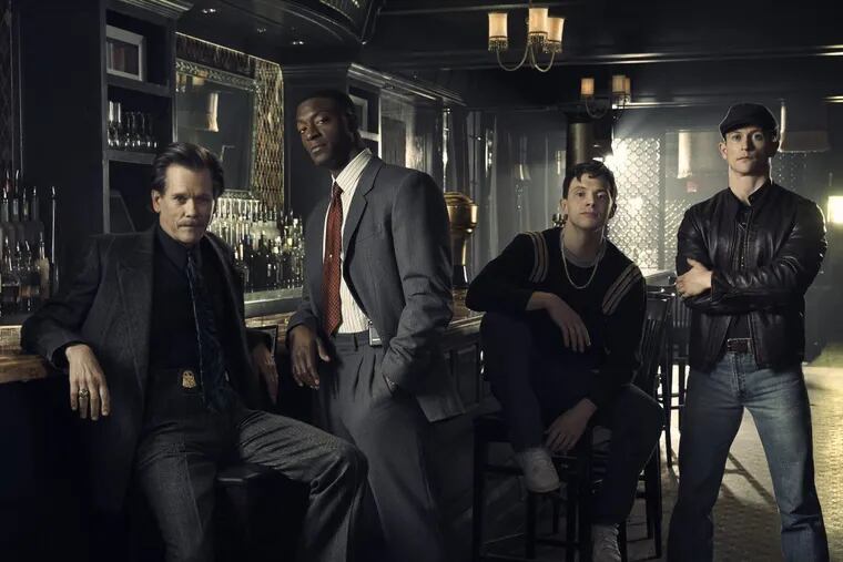 Kevin Bacon as Jackie Rhodes, Aldis Hodge as Decourcy Ward, Mark O’Brien as Jimmy Ryan and Jonathan Tucker as Frankie Ryan in “CIty on a Hill,” which Showtime has ordered as a series for 2019