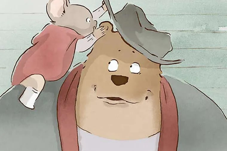 In the Oscar-nominated "Ernest & Celestine," based on the book by Gabrielle Vincent, a mouse and a bear become an odd-couple team.