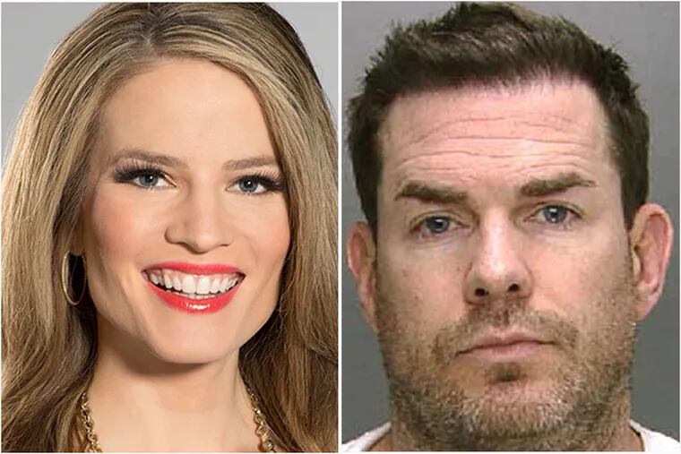 Authorities say John Hart, right, of Havertown, became obsessed with reporter Erika von Tiehl after a handful of dates.