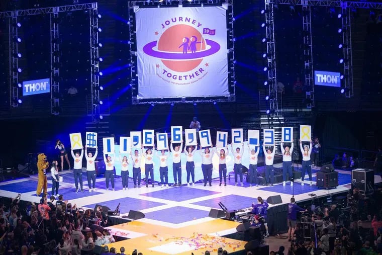 At the end of THON2020, the 46-hour dance-a-thon that raises money for pediatric cancer research and support, students announced the weekend's tally: $11, 696,942.38.