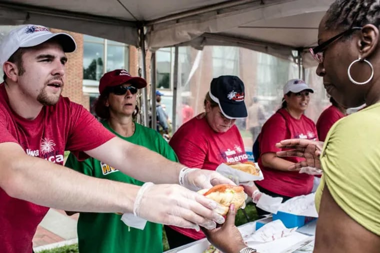 Wawa celebrated Hoagie Day last year at Independence Mall by serving up a 4.5 ton hoagie to anyone who was in the area.