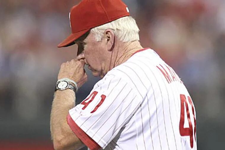 "You know what [Wednesday] night was? That was want to," Charlie Manuel said of Wednesday's win. (Steven M. Falk/Staff Photographer)