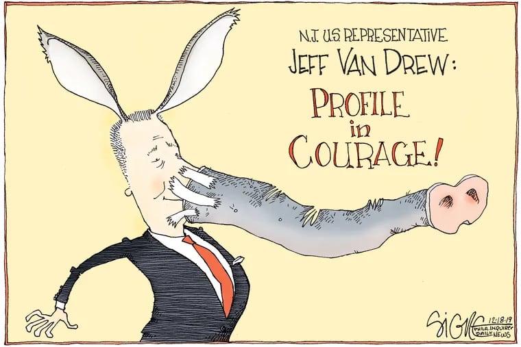 Jeff Van Drew changes his colors.