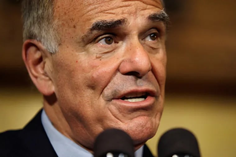 Pennsylvania Gov. Ed Rendell speaks during a news conference at the Capitol in Harrisburg, Pa., in November. (AP Photo/Carolyn Kaster)