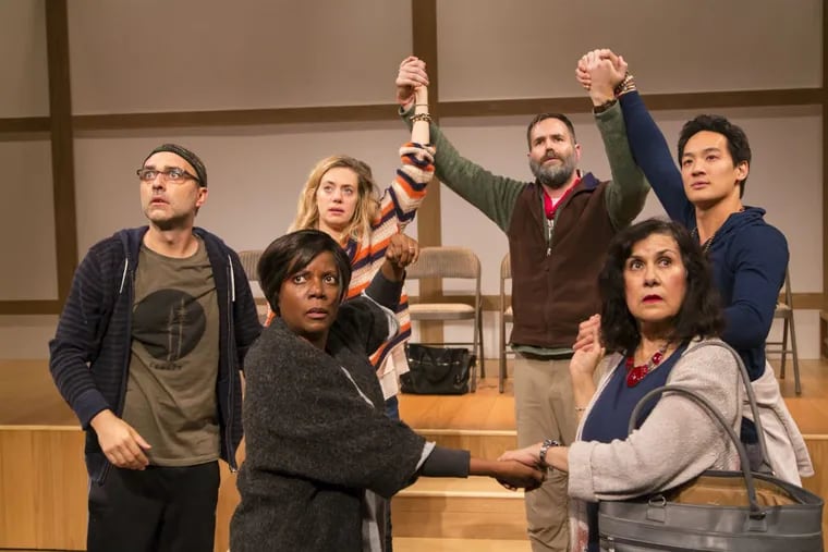 The cast of “Small Mouth Sounds,” through April 1 at the Philadelphia Theatre Company.