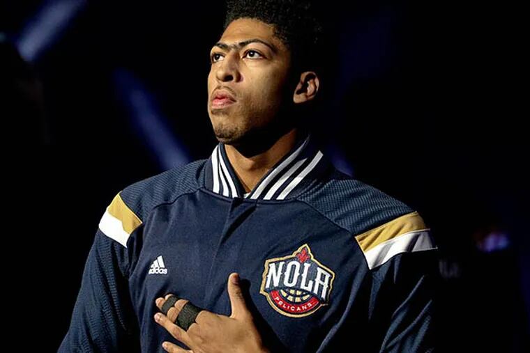 New Orleans Pelicans forward Anthony Davis (23) is introduced prior to a game against the Memphis Grizzlies at the Smoothie King Center. The Pelicans defeated the Grizzlies 106-95. (Derick E. Hingle/USA Today)