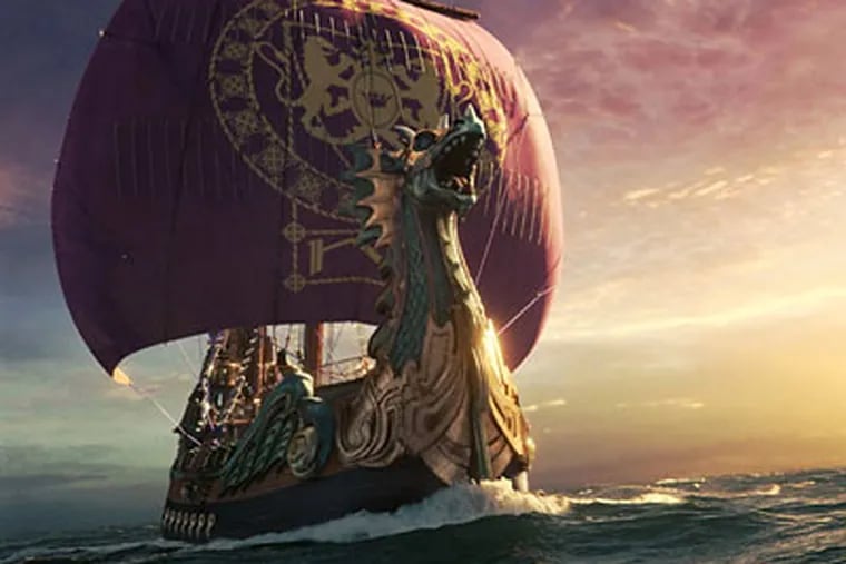 It’s fantasy on the high seas in a scene from "The Chronicles of Narnia: The Voyage of the Dawn Treader," the third film in the series.