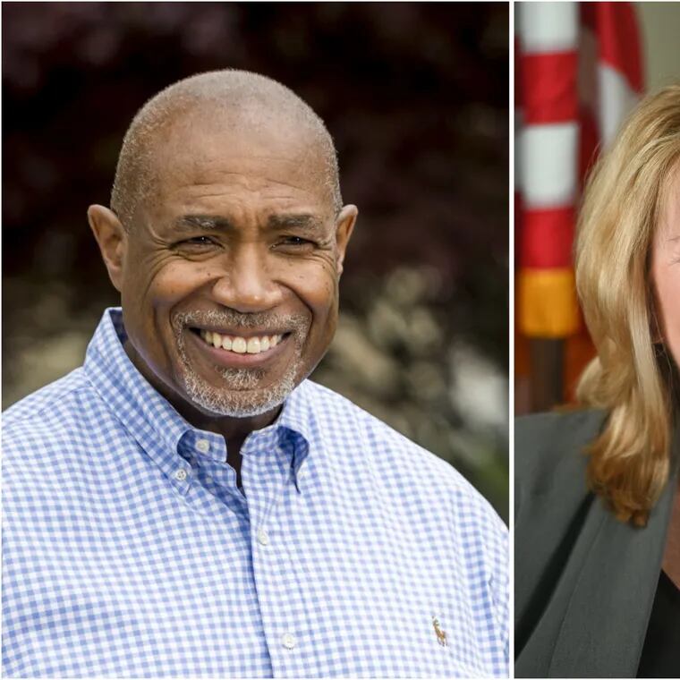 Assemblymembers Herb Conaway (left) and Carol Murphy, are running in a five-way Democratic primary to succeed U.S. Rep. Andy Kim.