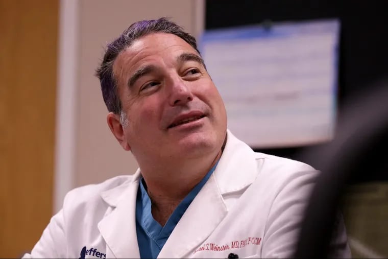 Michael Weinstein, a Jefferson Health trauma surgeon, opened up about his struggle with depression and suicide in the New England Journal of Medicine.