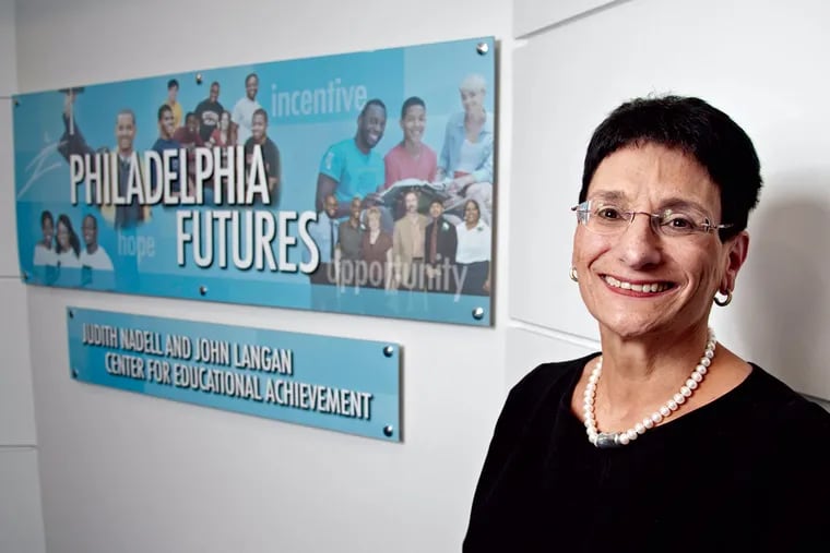 Joan Mazzotti has spent more than 16 years at the helm of Philadelphia Futures. She will step down by
Jan. 8 or after a successor is found.