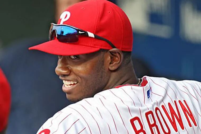 With Domonic Brown on the Phillies, it is unclear who the team's best outfielding prospect is. (David M Warren / Staff Photographer)