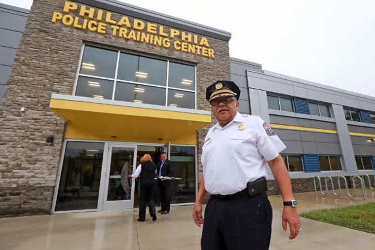 Police Commissioner Charles H. Ramsey enters the new Philadelphia Police training center in the Northeast on Thursday Sept. 10, 2015. (DAVID SWANSON/Staff Photographer)
