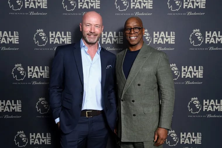 Alan Shearer (left) and Ian Wright (right) will be among the guests at NBC's Premier League Fan Fest in Philadelphia in October.