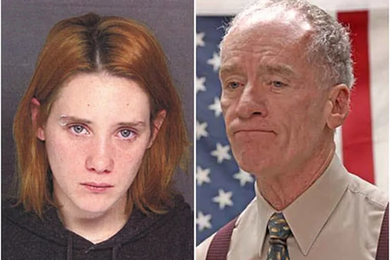 Amanda Gessner is suspected in 7 arson fires in Upper Darby. Upper Darby Police Chief Michael Chitwood (file photo, right) says she fits: "the profile of what a pyromaniac would be."