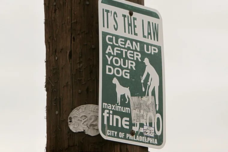 A sign near the 6500 block of Torresdale Ave, Tuesday Feb. 14, 2012, in northeast Philadelphia.