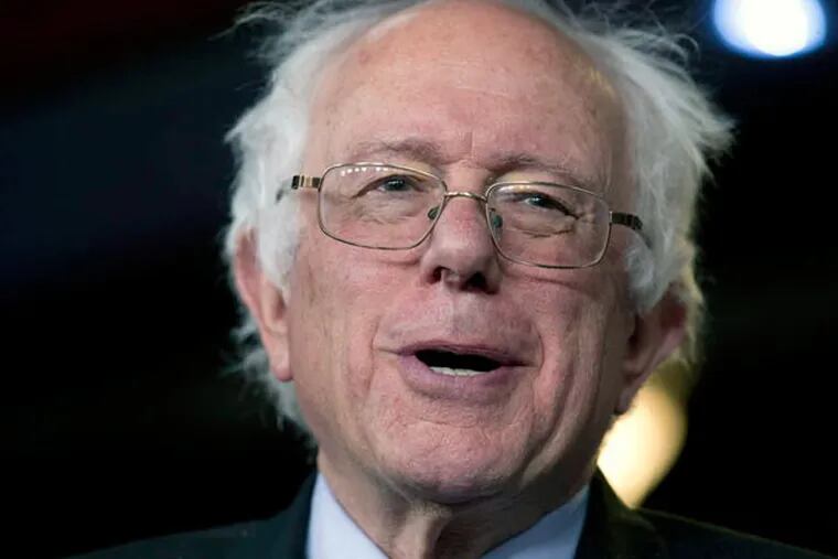 U.S. Sen. Bernie Sanders of Vermont announced on Thursday that he's running for president as a challenger to Hillary Clinton for the Democratic nomination. (CAROLYN KASTER / Associated Press)