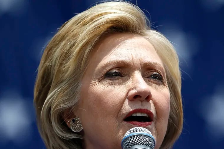 Hillary Clinton , presumptive Democratic nominee for president. AP
