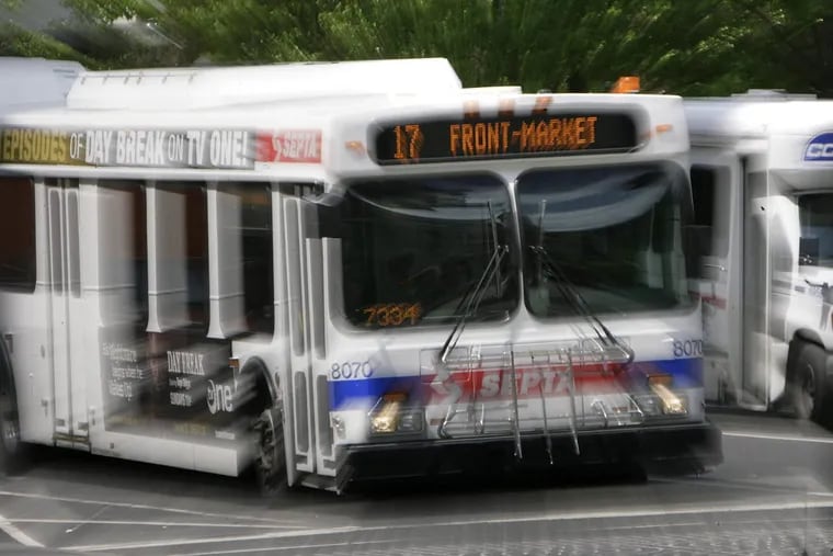 A SEPTA bus in Philadelphia.