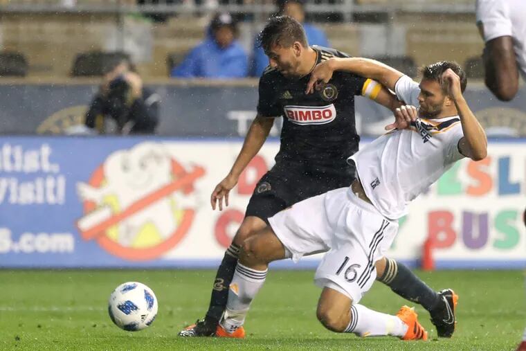 Alejandro Bedoya (left) and the Philadelphia Union host the Chicago Fire in the semifinals of the U.S. Open Cup on Wednesday at Talen Energy Stadium.