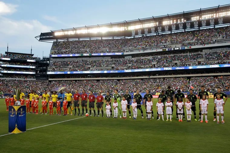 The 2015 Concacaf men's Gold Cup final is one of many soccer games that have drawn huge crowds to Lincoln Financial Field in its 18-year history.