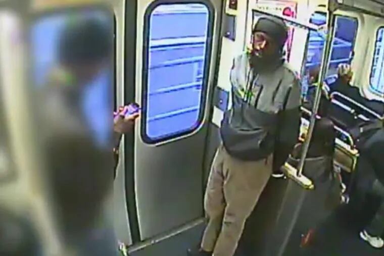 Police say this man punched a 23-year-old man on a SEPTA El train in an attempt to steal his phone.