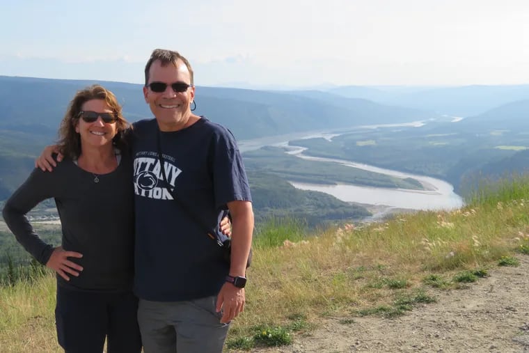 Carl Woodin and Ilene Rovner on a recent trip to Alaska and the Yukon.