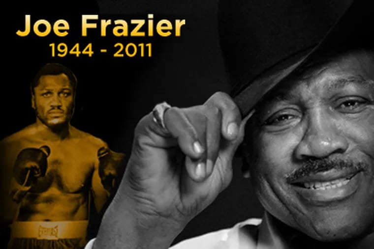 Hall of Fame boxer Joe Frazier died Monday at the age of 67. (Photo illustration by Joshua Cohen / Philly.com)