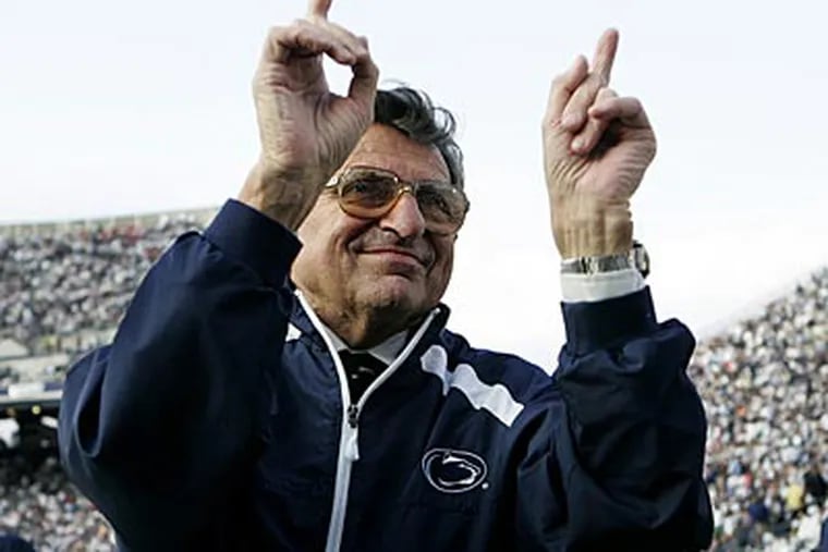 Joe Paterno passed away just 74 days after he was dismissed by Penn State's board of trustees. (Carolyn Kaster/AP File Photo)