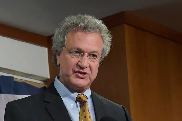 In this Nov. 29, 2016, file photo, Richard Cohen, president of the Southern Poverty Law Center, right, speaks during a news conference at the National Press Club in Washington. Cohen, the head of the watchdog organization, on Friday, March 22, 2019, announced his resignation to staff. A spokesman for the organization said he could not comment on personnel matters.