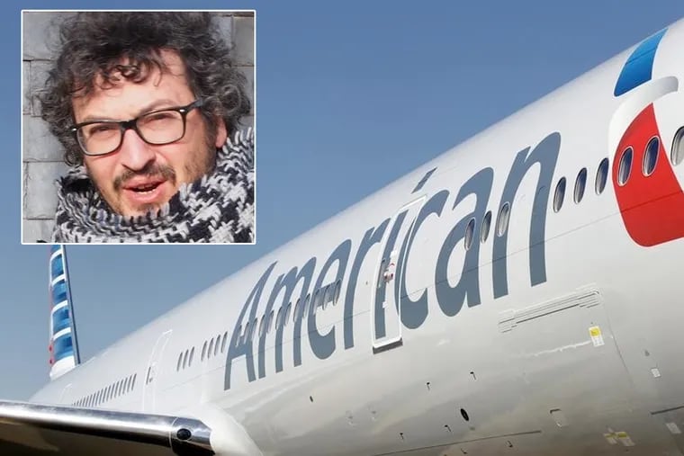 An American Airlines flight from Philadelphia to Syracuse was delayed more than two hours when a passenger saw University of Pennsylvania professor Guido Menzio scribbling math and allegedly thought he was a terrorist.