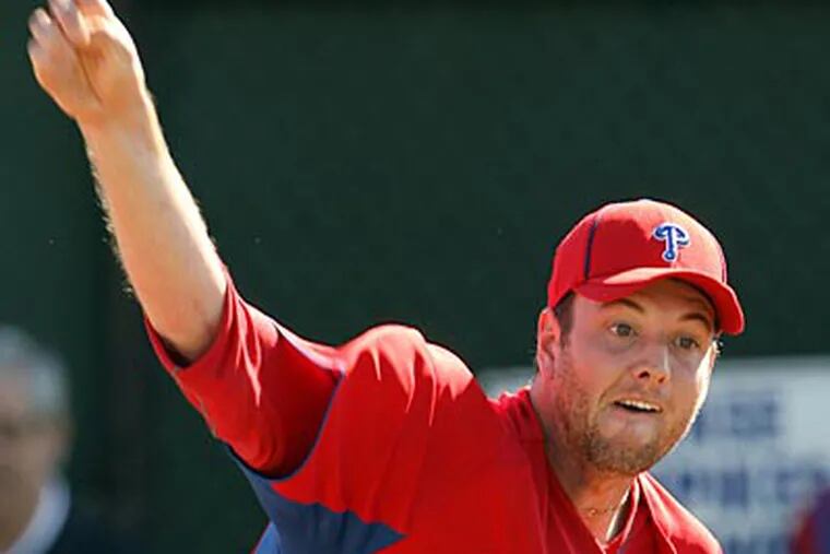 Phillies' Scott Mathieson is working on split-fingered fastball. (Yong Kim/Staff Photographer)