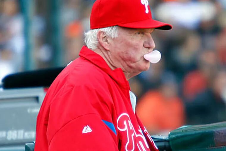 Charlie Manuel is going into the final year of his contract. (Yong Kim/Staff Photographer)