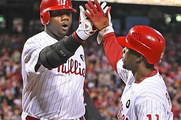 Ryan Howard hit two home runs, one of which was a grand slam, on Friday night. (Steven M. Falk/Staff Photographer)