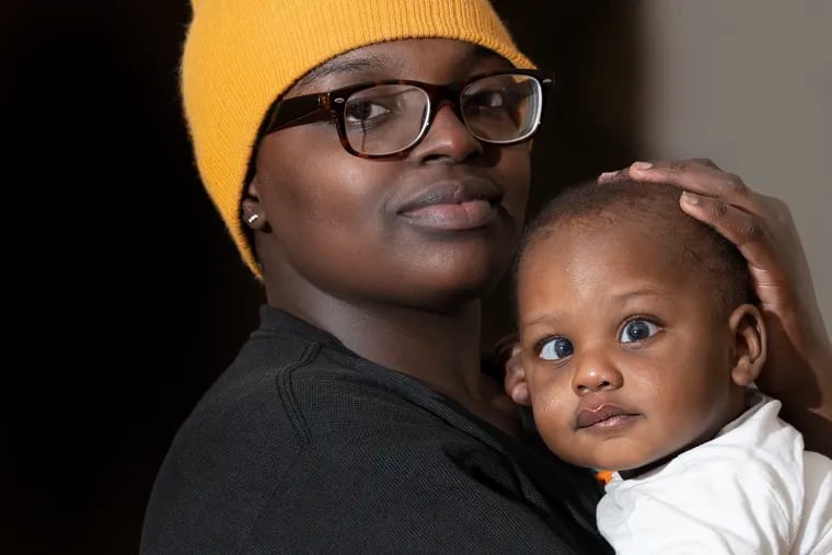 Deja Mosley holds her son Camren Mosley at her home in Philadelphia Wednesday, Dec. 12, 2018. Camren Mosley was born with Glaucoma and other vision problems that have rendered him blind. His mother applied for Social Security disability on his behalf but was initially denied.