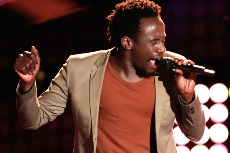 Anthony Riley appears on 'The Voice.' (NBC)