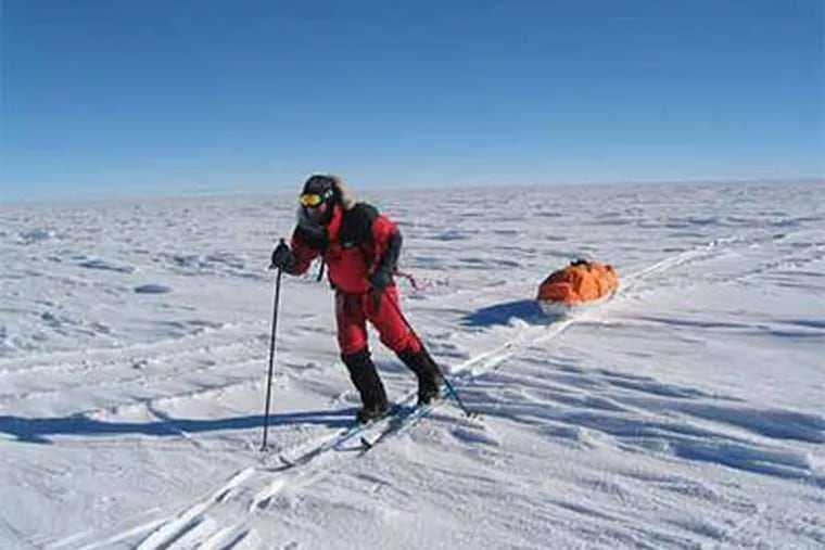 Todd Carmichael, during his first trek to Antarctica in December 2004.