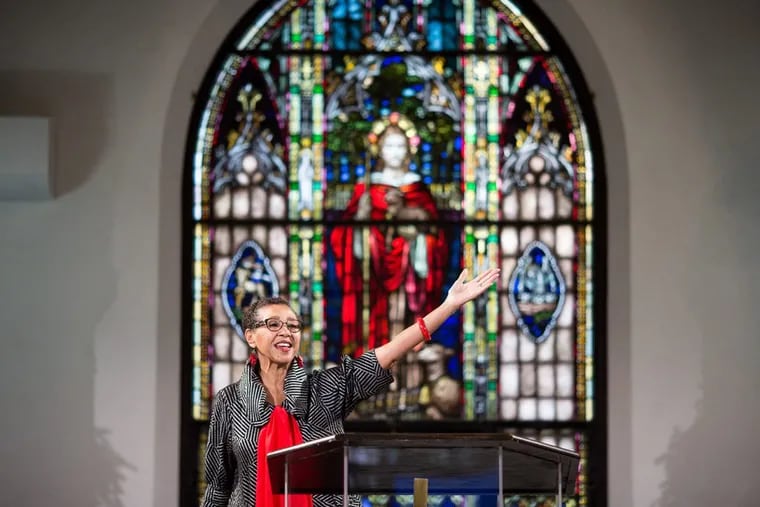 Pastor Gloria White-Hammond officiates a Sunday service at Bethel AME Church on Dec. 3, 2017, in Boston. Pastor White-Hammond conducts workshops with her parishioners around end-of-life issues to help them talk about death, name a health care proxy and fill out their end-of-life wishes.