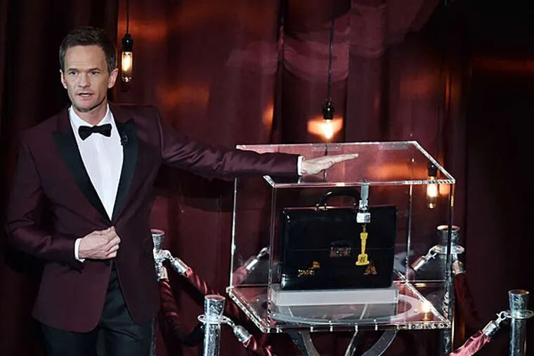 Host Neil Patrick Harris in a sketch that delayed the best-picture award. (KEVIN WINTER / Getty)