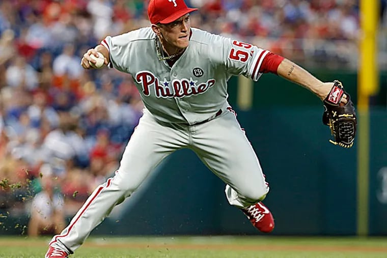 Phillies starting pitcher David Buchanan. (Alex Brandon/AP)
