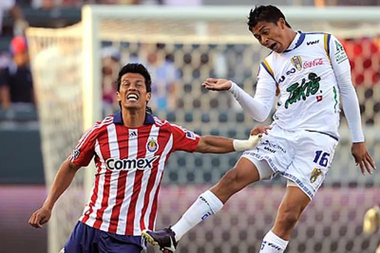 Union defender Michael Orozco Fiscal played against Chivas while with Mexican club San Luis. (Mark J. Terrill/AP file photo)