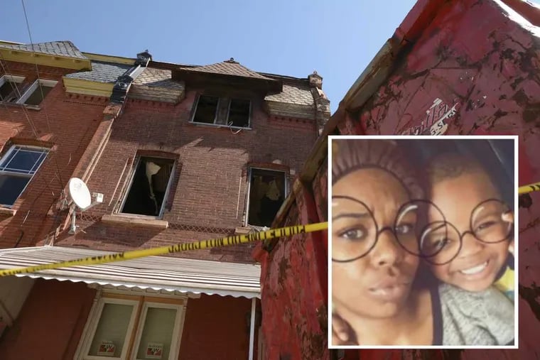 Alita and Haashim Johnson were killed in the fire at 1855 North 21st Street in North Philadelphia this week.