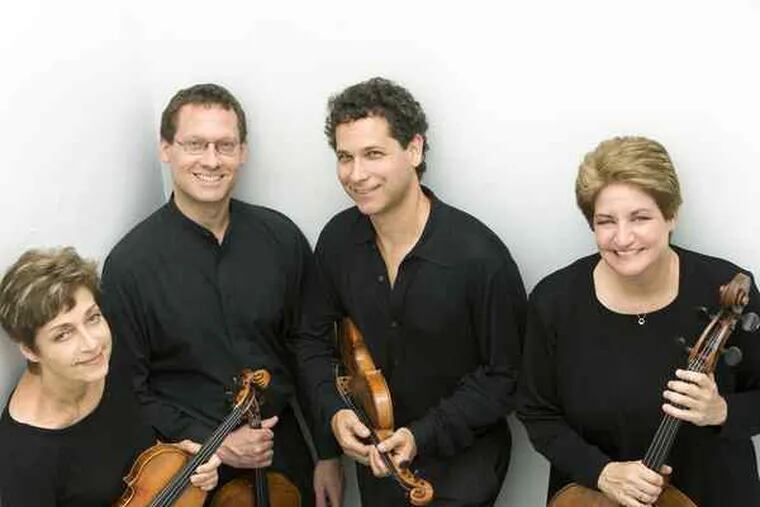 The Mendelssohn Quartet will play here Dec. 2 in a Philadelphia ChamberMusic Society concert. J. HENRY FAIR