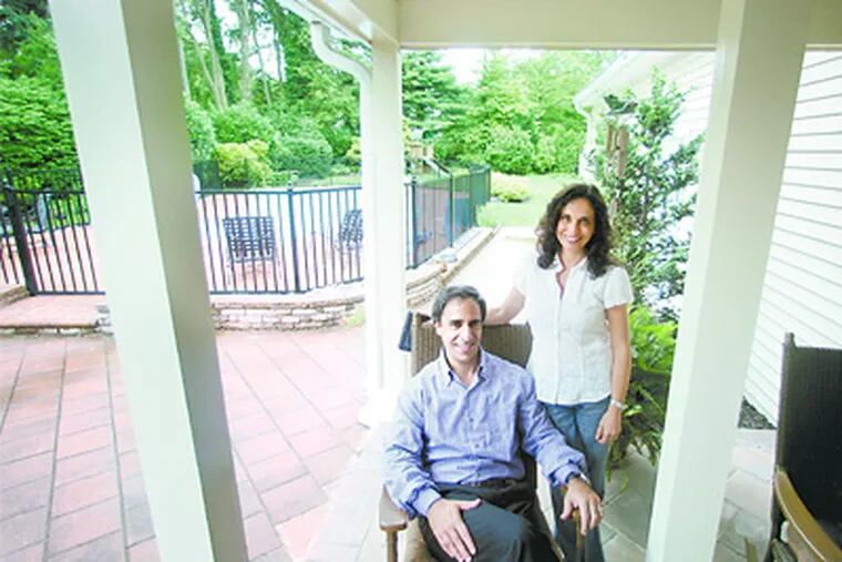 Shirley and Paul Vosbikian chose a home near the center of Moorestown. Then they gave the contemporary rancher the mother of all makeovers, transforming not just the inside, but the outside as well. (David Swason / Staff photographer)