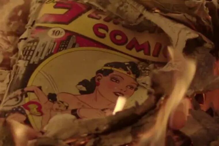 A Wonder Woman comic from the movie “Professor Marston and the Wonder Women.”