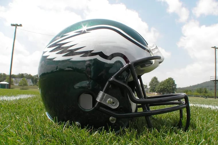 Philadelphia Eagles helmet.
