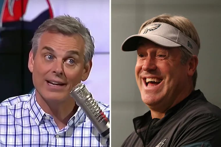 FS1 host Colin Cowherd questioned Doug Pederson's coaching ability last season. Now he's praising Pederson's roster, which is filled with "tough guys."