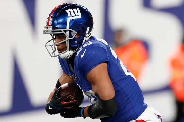 Saquon Barkley rushed for 962 yards in 14 games with the Giants last season.